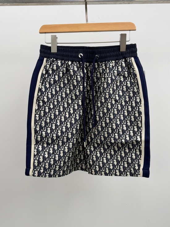 Dior Other - Dior Navy and Cream Monogram Athletic Shorts